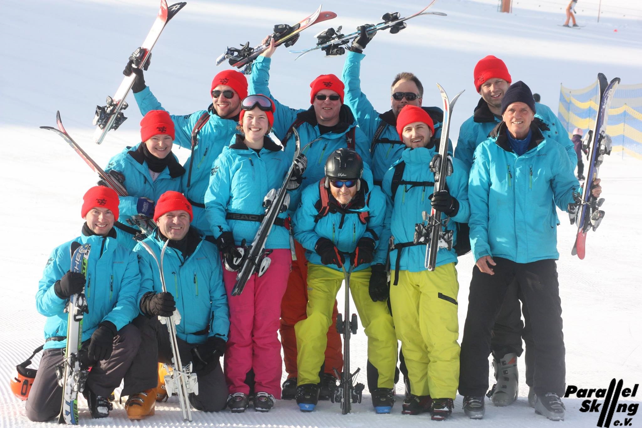 Instructors with Short Skis